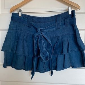 BCBG MAXAZARIA JEANS Linen skirt